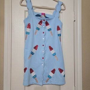 QUEEN OF SPARKLES Blue Popsicle Dress
